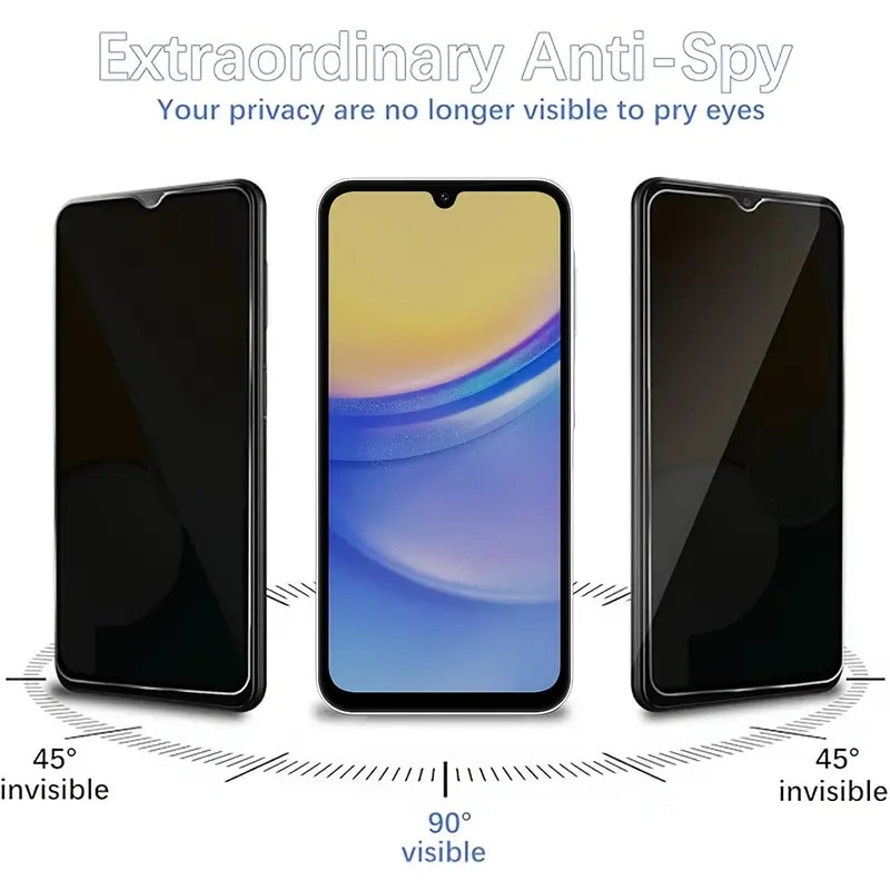 Folie Protectie Privacy Aba MGF GROUP, pentru Samsung Galaxy A22 5G, claritate HD, sticla securizata
