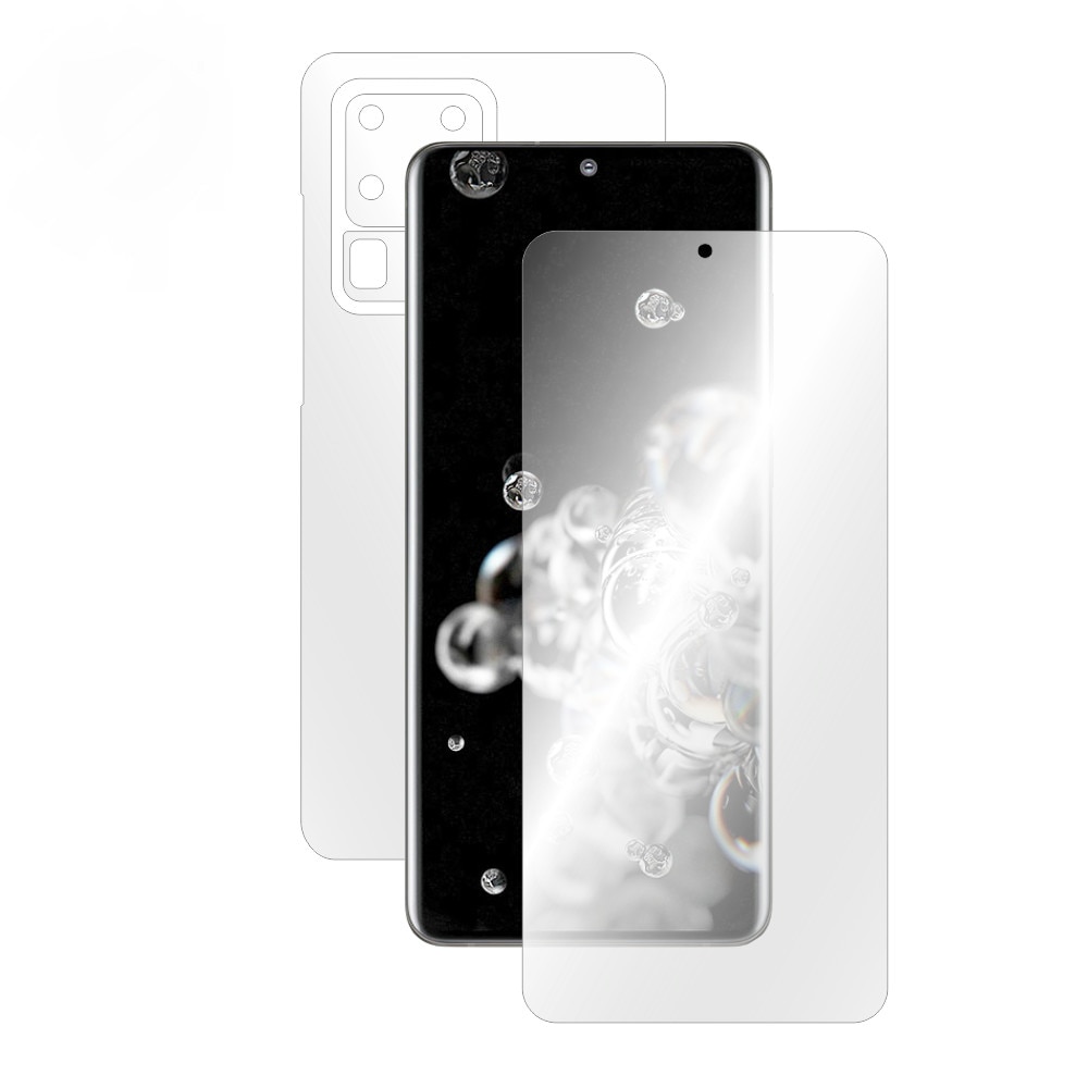 Folie Smart Protection Pentru Samsung Galaxy S20 Ultra fullbody, folii ecran si spate, Smart Spray®,Smart Squeegee® si microfibra incluse
