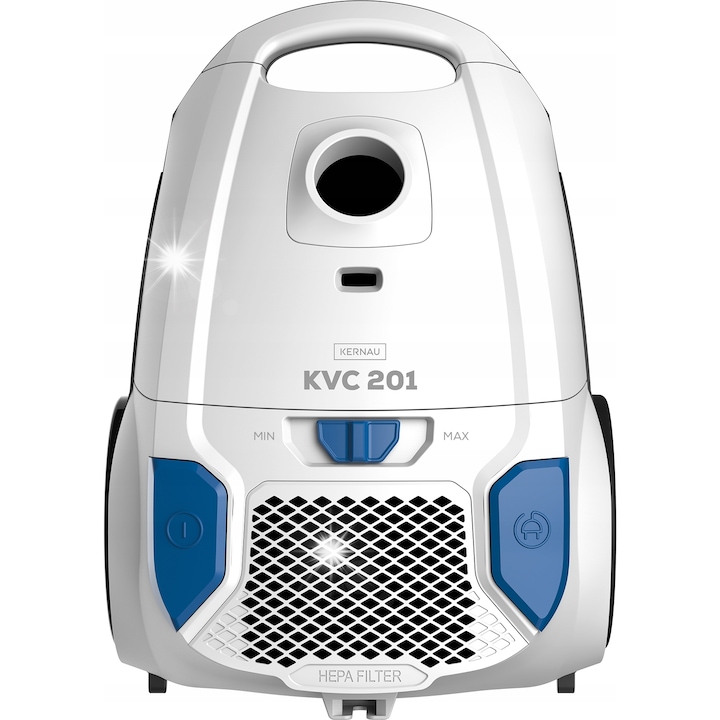 Aspirator, Kernau KVC 201, 700W, HEPA, alb/albastru, 3l