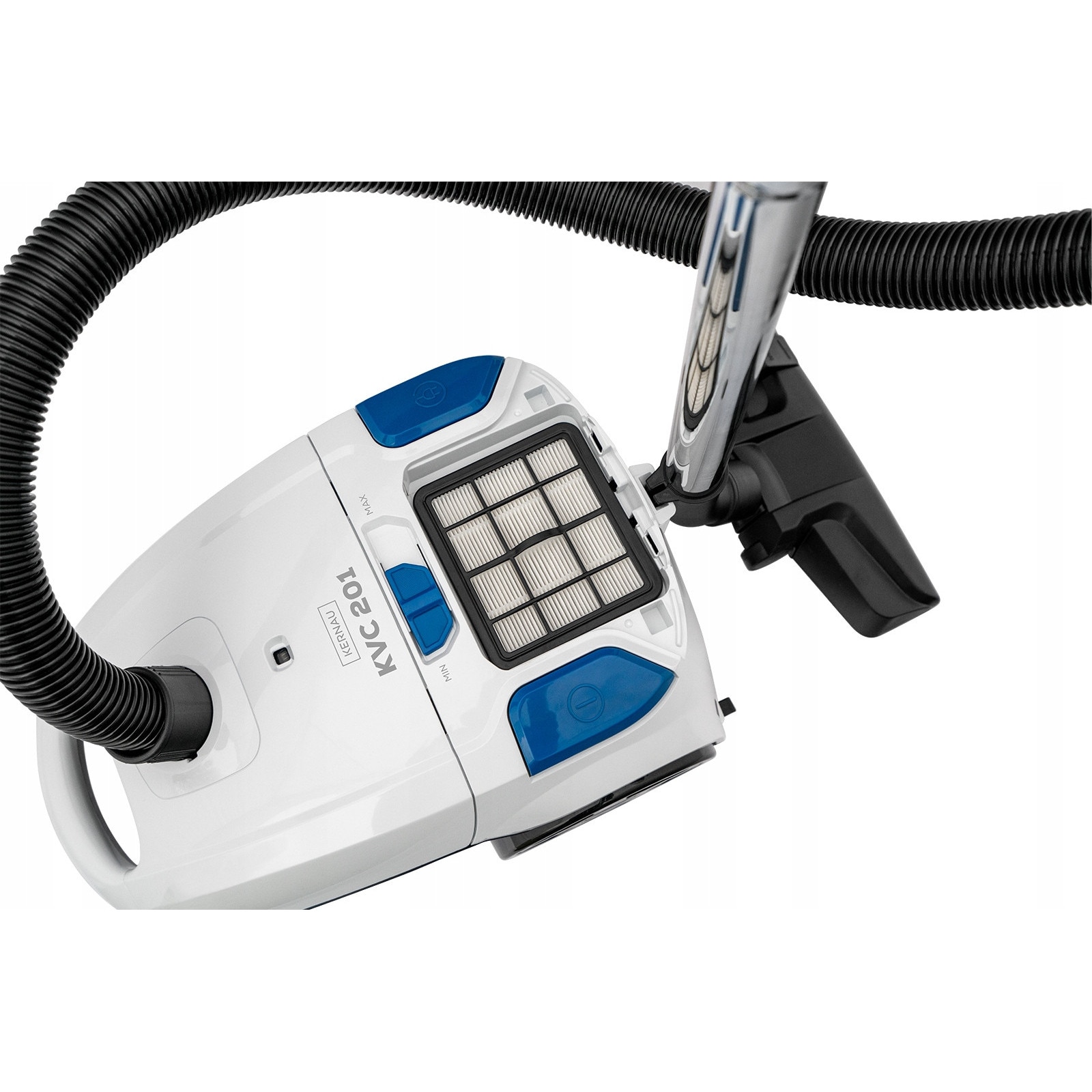 Aspirator, Kernau KVC 201, 700W, HEPA, alb/albastru, 3l