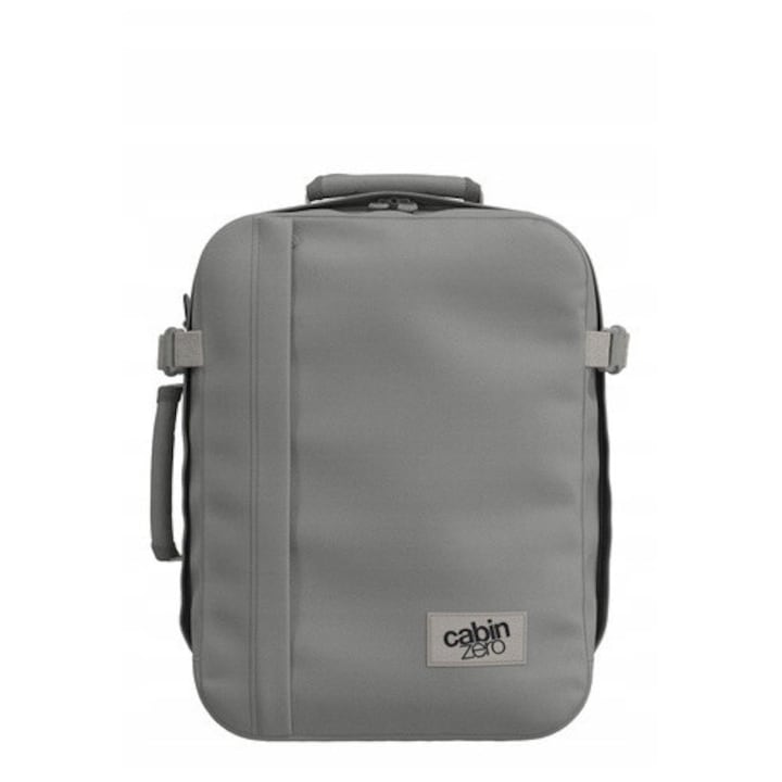 Rucsac laptop CabinZero Classic Tech 28l, 2 in 1, argintiu