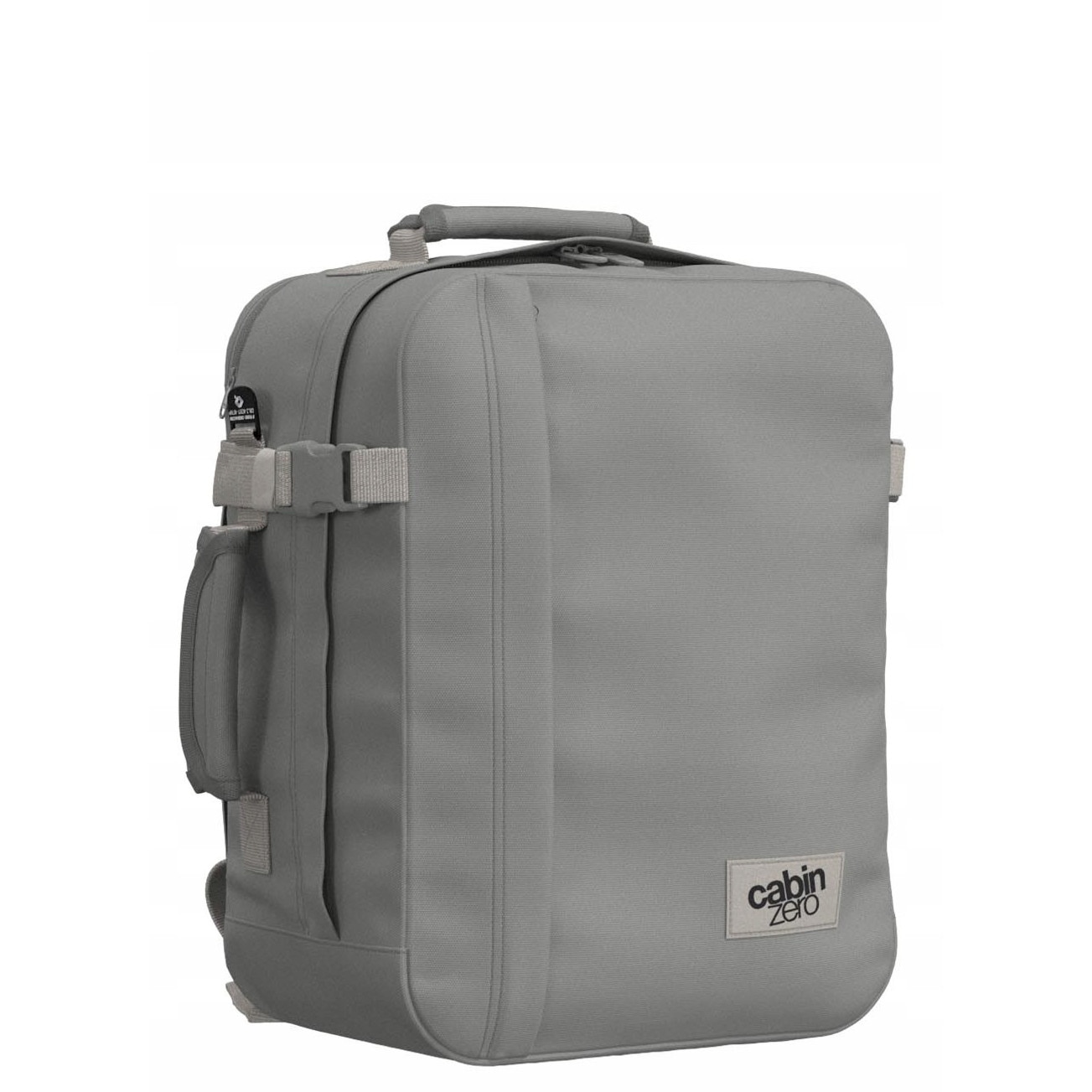 Rucsac laptop CabinZero Classic Tech 28l, 2 in 1, argintiu
