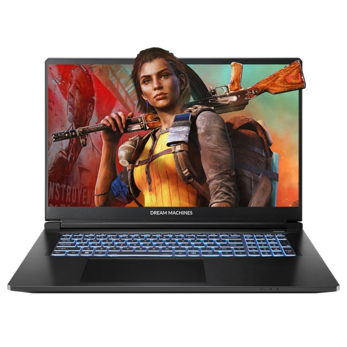 Laptop Gaming Dream Machines RT5060-17EU27, Ryzen 7 H255, 17.3" Full HD 144Hz, RTX 5060 8GB, 16GB RAM DDR5, 1TB SSD