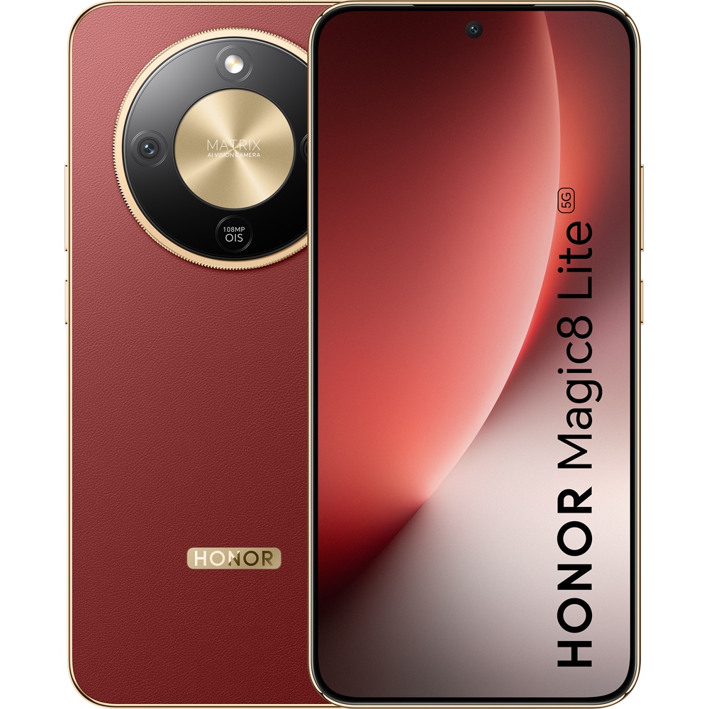 Telefon HONOR Magic 8 Lite, 256GB, 8GB RAM, Dual SIM, Reddish Brown