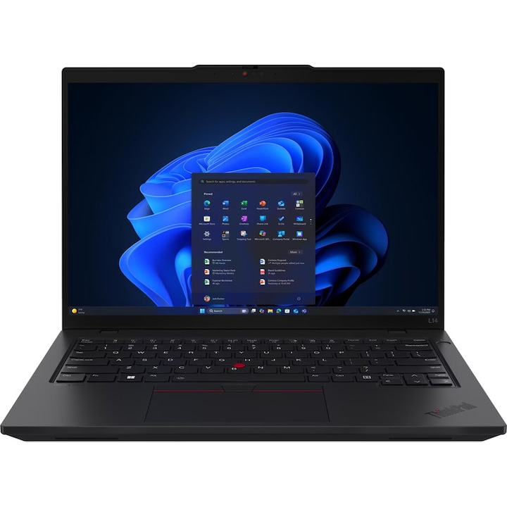 Laptop Lenovo ThinkPad L14 Gen 6 Procesor AMD Ryzen™ AI 7 PRO 350 16M Cache, up to 5.0 GHz, 14" WUXGA, 32GB DDR5, 1TB SSD, AMD Radeon 860M, Windows 11 Pro, Negru