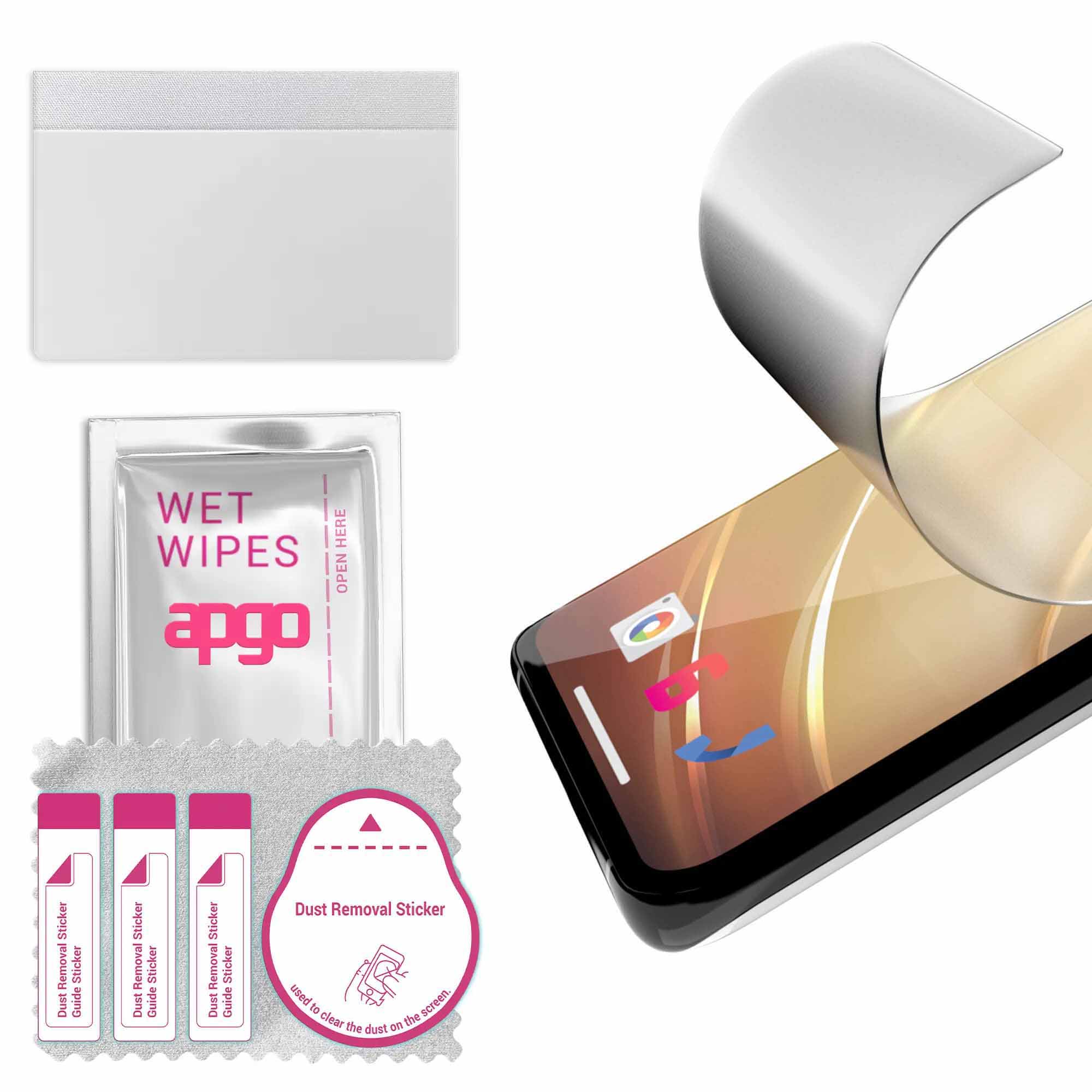 3x apgo MATTE sticla de protectie hibrida compatibila cu Realme GT8 Pro, sticla nano flexibila, inlocuire excellenta pentru sticla temperata