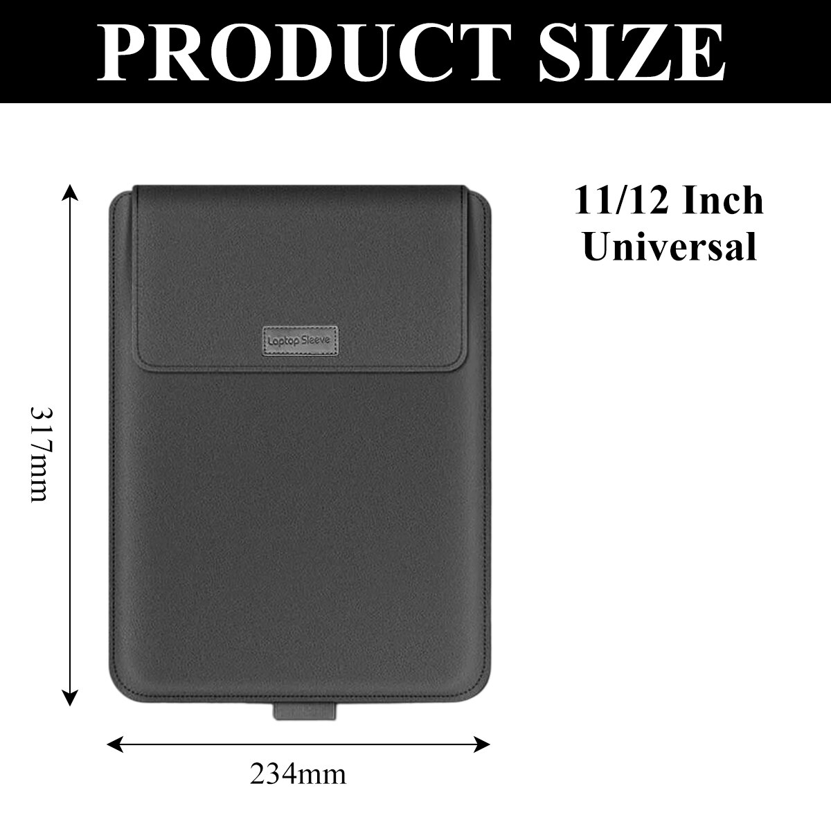 Geanta laptop Fokelyi, gri, 11/12 inch