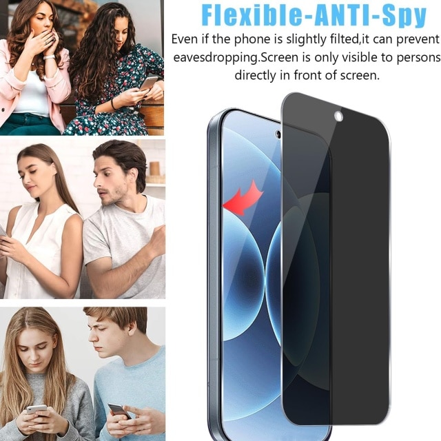 Folie protectie telefon, 2 bucati, compatibila cu Xiaomi Mi 17, sticla 9H, protectie completa, neagra