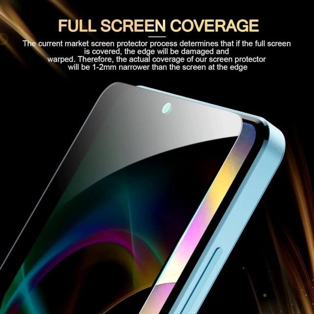Folie protectie telefon, 2 bucati, compatibila cu Xiaomi Mi 17, sticla 9H, protectie completa, neagra