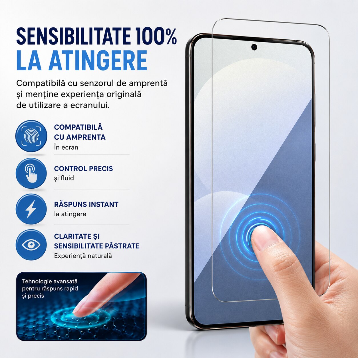 Folie protectie din sticla pentru Samsung Galaxy A57, full glue, full size, lipici pe tot ecranul, negru, PlanetPhone