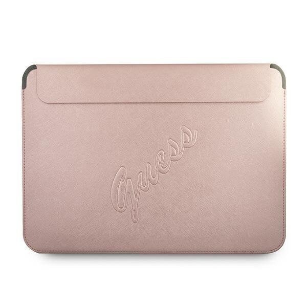 Husa de protectie Guess PU Saffiano 13" pentru Laptop, Roz