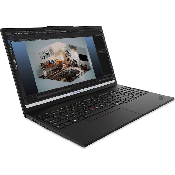 Laptop Lenovo ThinkPad P16s Gen 4 Procesor Intel® Core™ Ultra 7 265H 24M Cache, up to 5.30 GHz, 16" WUXGA IPS, 64GB DDR5, 2TB SSD, RTX PRO 1000 Blackwell @8GB, Windows 11 Pro, Negru