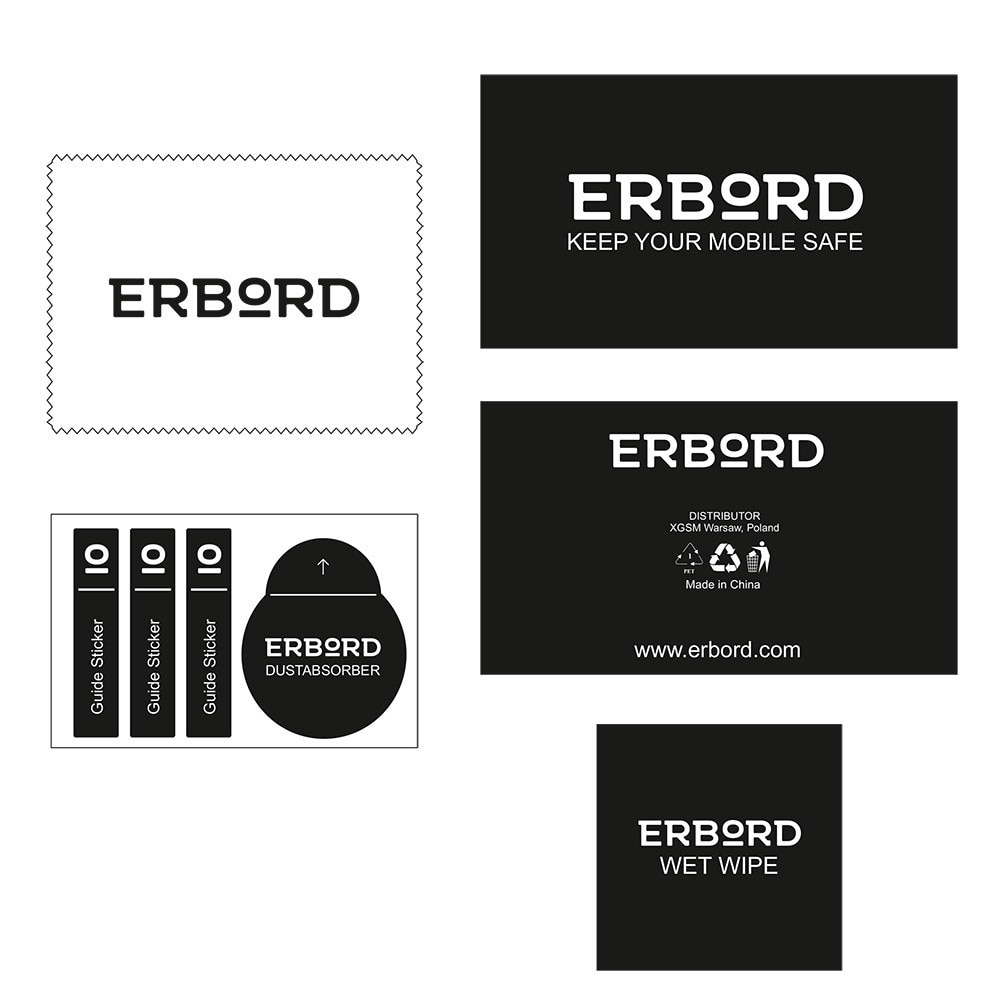 Set 2x sticla securizata ERBORD 3D pentru OnePlus 15, tarie 9H, protectie completa, transparenta