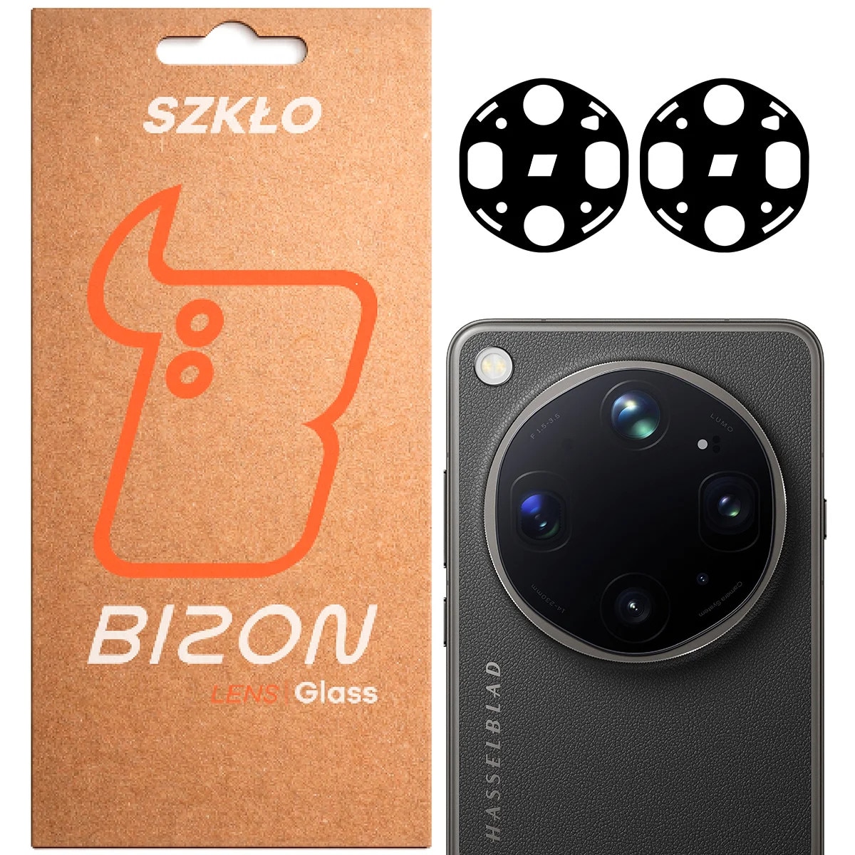 Sticla camera foto Bizon Glass Lens pentru Oppo Find X9 Ultra, 2 bucati
