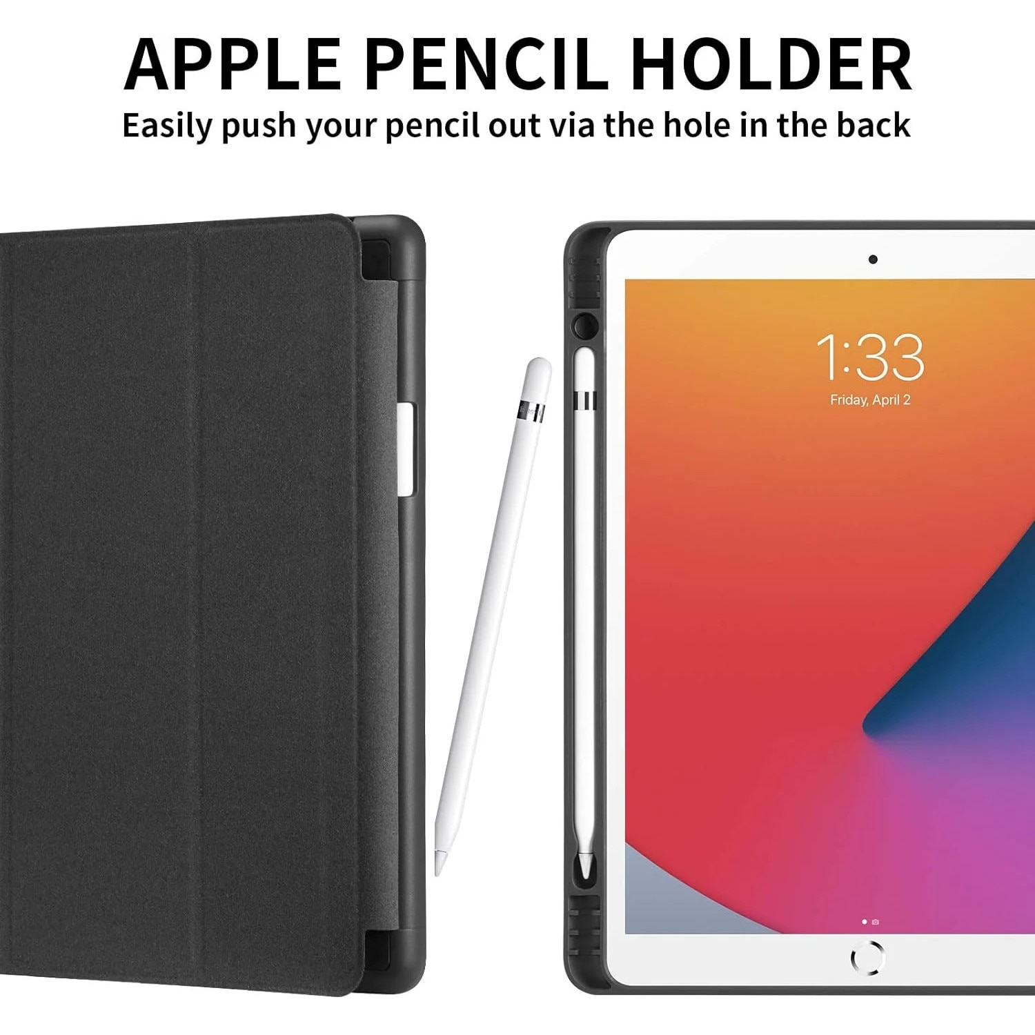 Husa premium pentru tableta Samsung Galaxy Tab S10 Ultra, S9 Ultra, S8 Ultra, 14.6 inch, Sigloo, interior de piele sintetica, cu suport Smart Pen, spatele din policarbonat, rezistent la socuri, Black