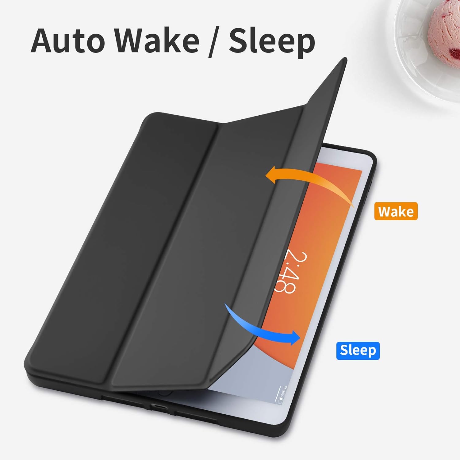 Husa premium pentru tableta Samsung Galaxy Tab S10 Ultra, S9 Ultra, S8 Ultra, 14.6 inch, Sigloo, interior de piele sintetica, cu suport Smart Pen, spatele din policarbonat, rezistent la socuri, Black