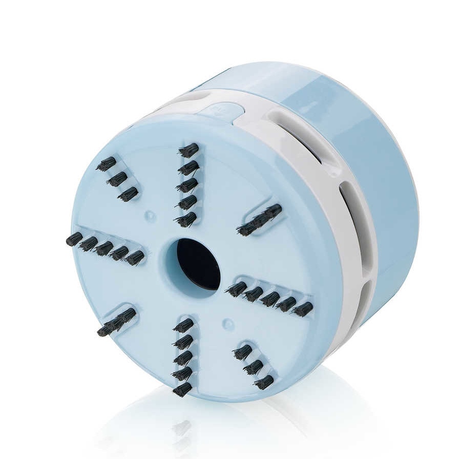 Aspirator Peach Mini, cu baterie (2X AA), putere mare de aspirare, albastru, PA105