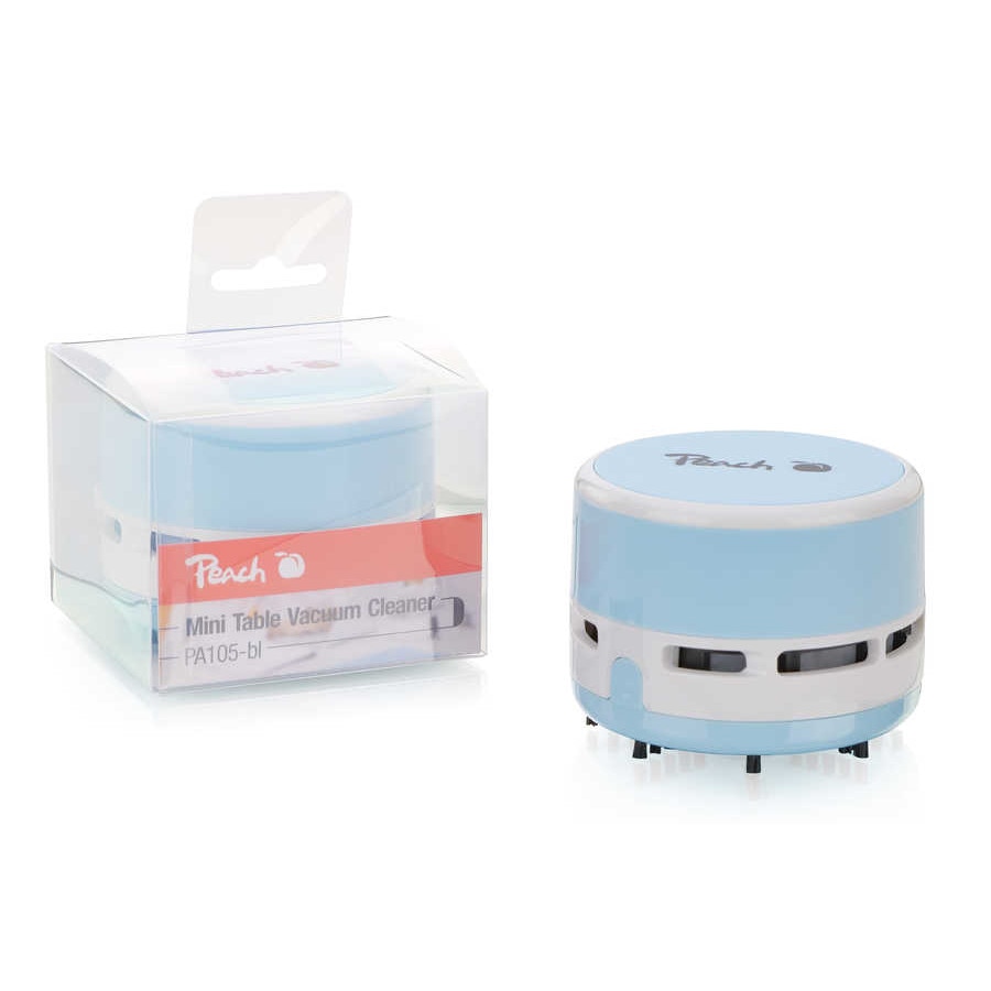 Aspirator Peach Mini, cu baterie (2X AA), putere mare de aspirare, albastru, PA105