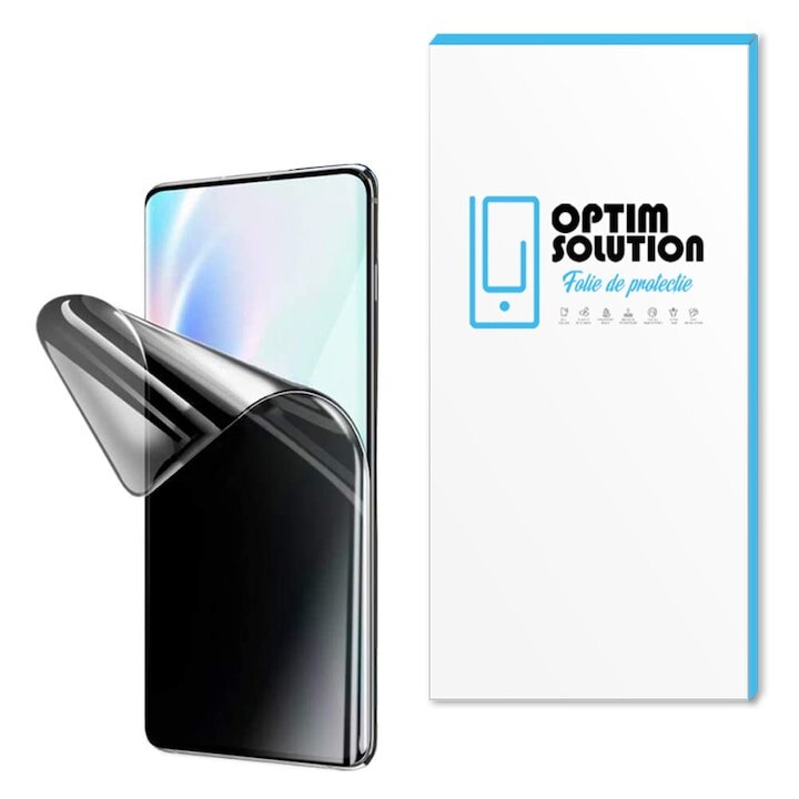 Folie new PRIVACY pentru Motorola Moto G86 Power, OPTIM SOLUTION, Silicon Mat, Hydrogel Regenerabil, Flexible Hydro-Crystal, Anti-Spy, Instalare Usoara, Full Protection