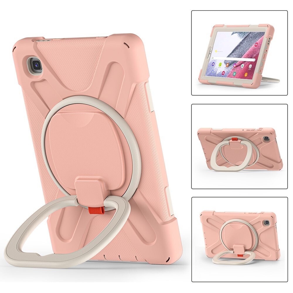 Husa compatibila cu Tableta Samsung A7 (T500/T505), Stand Pliabil, Protectie 360°, Anti-Zgarieturi, Roz