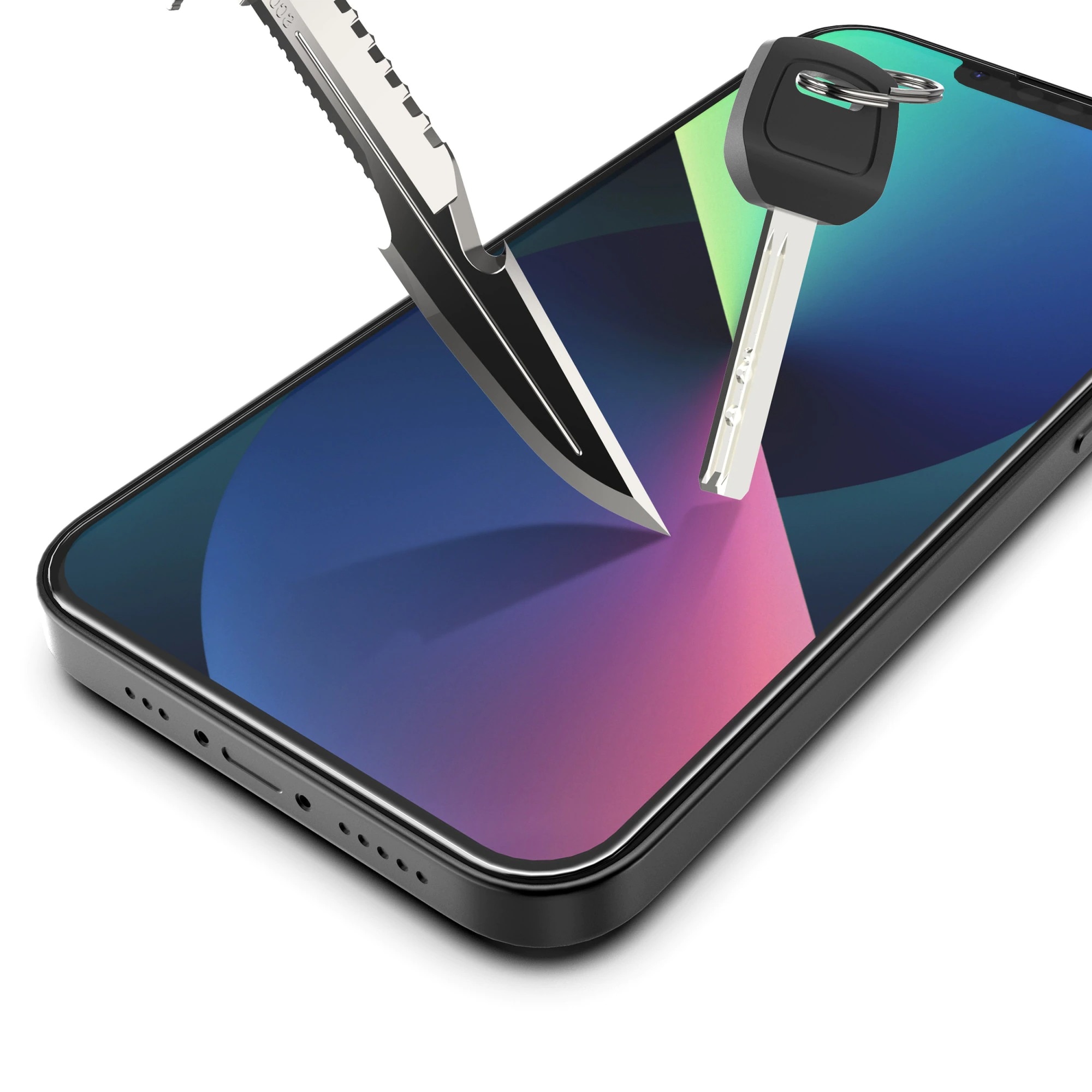 Folie Sticla Pentru iPhone 14 Pro Max, Sticla Securizata, Protectie Ecran, Full Glue, BzStore