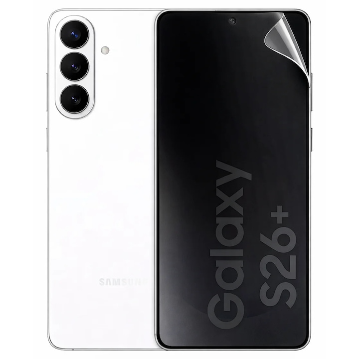 Folie de protectie ecran pentru Samsung Galaxy S26 Plus, Privacy Hydrogel din silicon, TPU, Perfect fit, acopera tot ecranul, ISAG