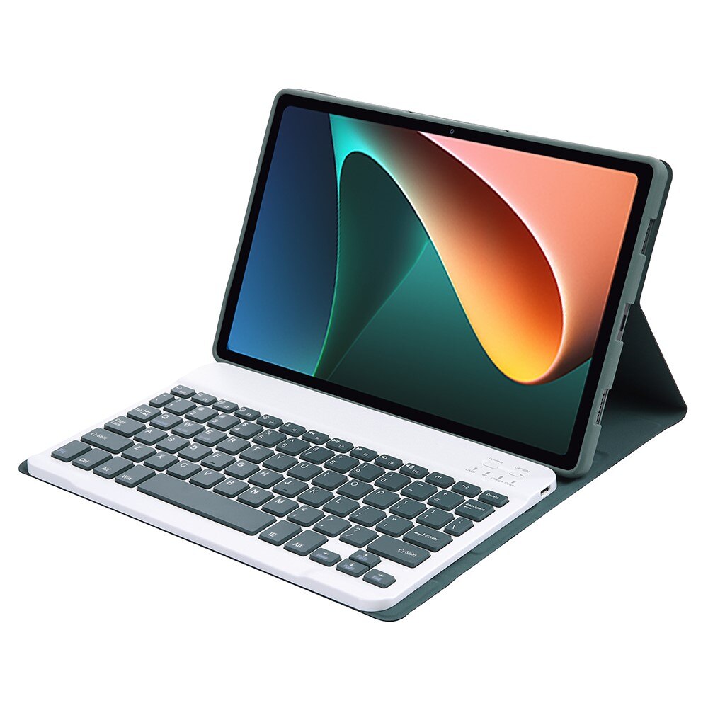 Husa cu tastatura pentru Xiaomi Pad 5/5 Pro, XGSM, Verde