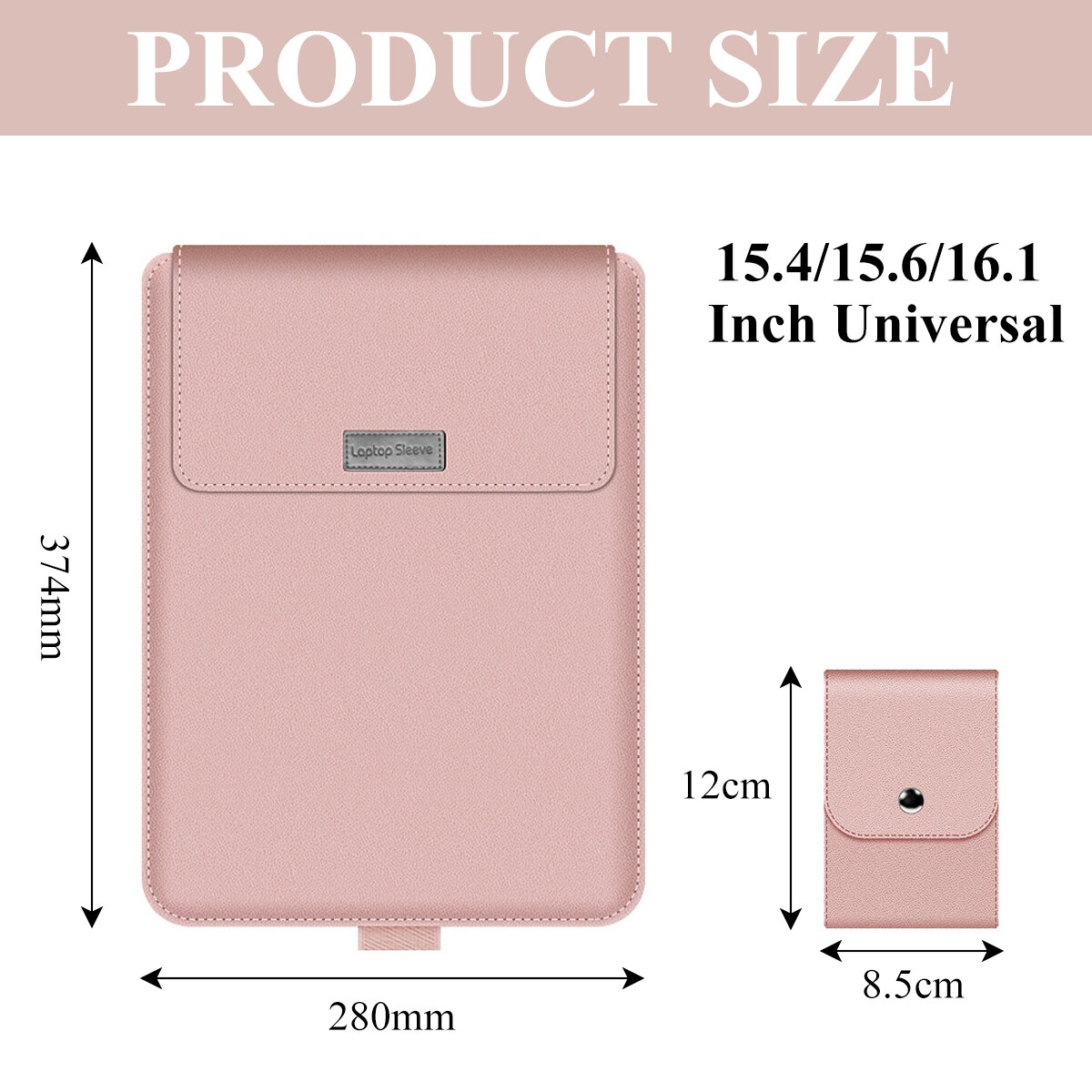 Geanta laptop Zeaicos, set, 14 inch, roz aurie, compatibilitate universala, pentru MacBook 13.3/15.4/15.6/16.1 inch