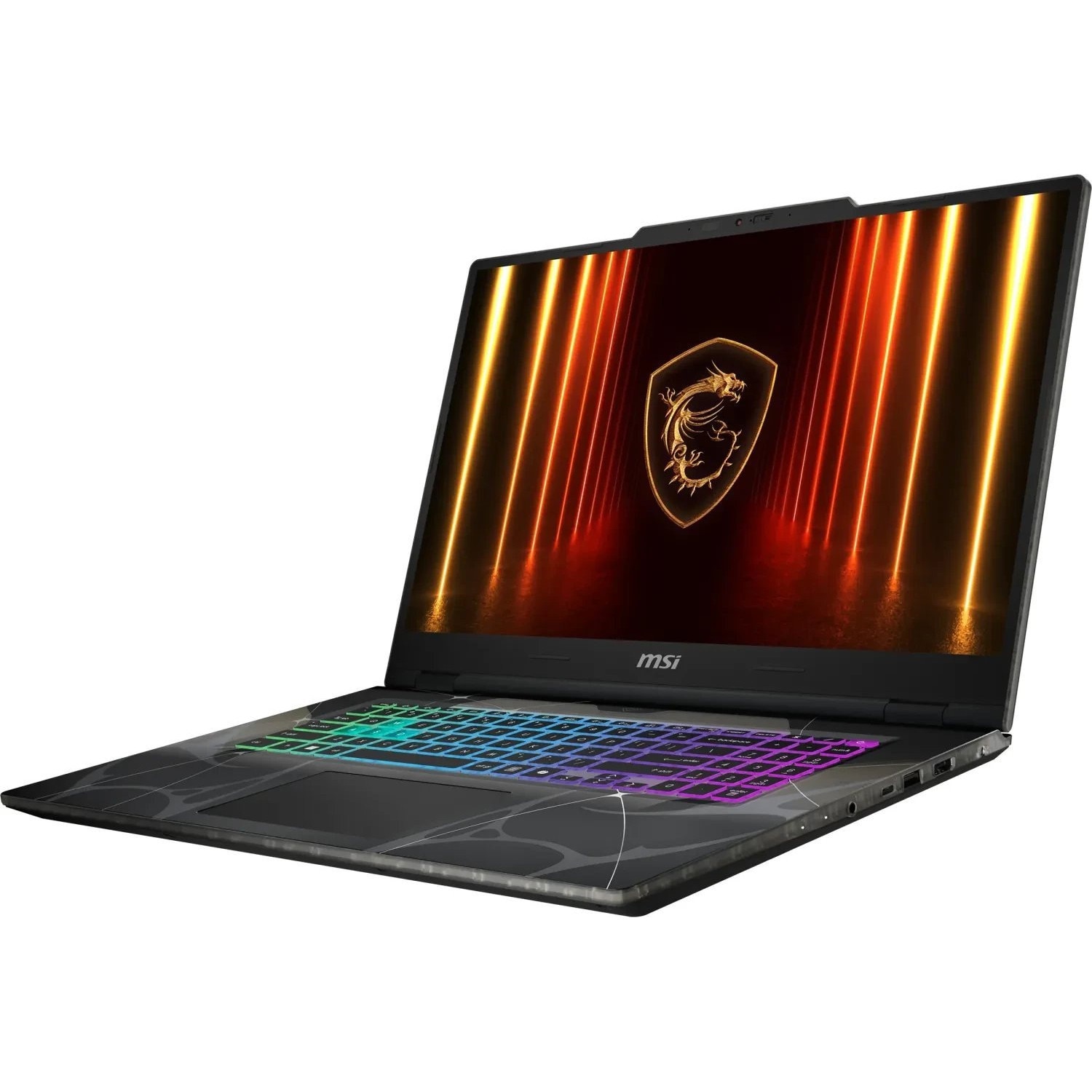 Laptop MSI Cyborg 17, 17.3" Full HD, Intel® Core™ 7 240H pana la 5.2 GHz, 16 GB RAM DDR5 5600, 512 GB SSD, NVIDIA® GeForce® RTX 5060 8 GB, Free Dos, Translucent Black 512 GB