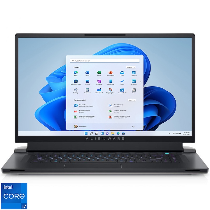 RESIGILAT: Laptop Gaming Alienware x17 R2 cu procesor Intel® Core™ i7-12700H pana la 4.70 GHz, 17.3", UHD, 120Hz, 64GB DDR5 4800MHz, 1TB SSD, NVIDIA GeForce RTX Ti 3080 16GB, Windows 11 Pro, 3Y Premium Support + Onsite Service Warranty