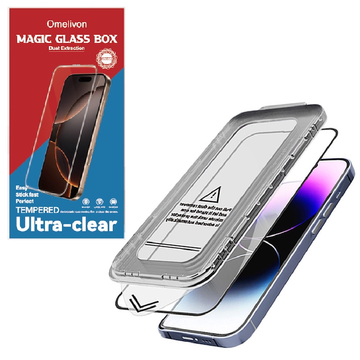 Set 2 Folie sticla protectie telefon, pentru Samsung Galaxy S25 Ultra, Privacy, Full Cover, Anti Zgarieturi, Anti-amprenta, Nu se va lipi stramb, Vine cu un dispozitiv simplu de instalare pentru o pozitionare precisa