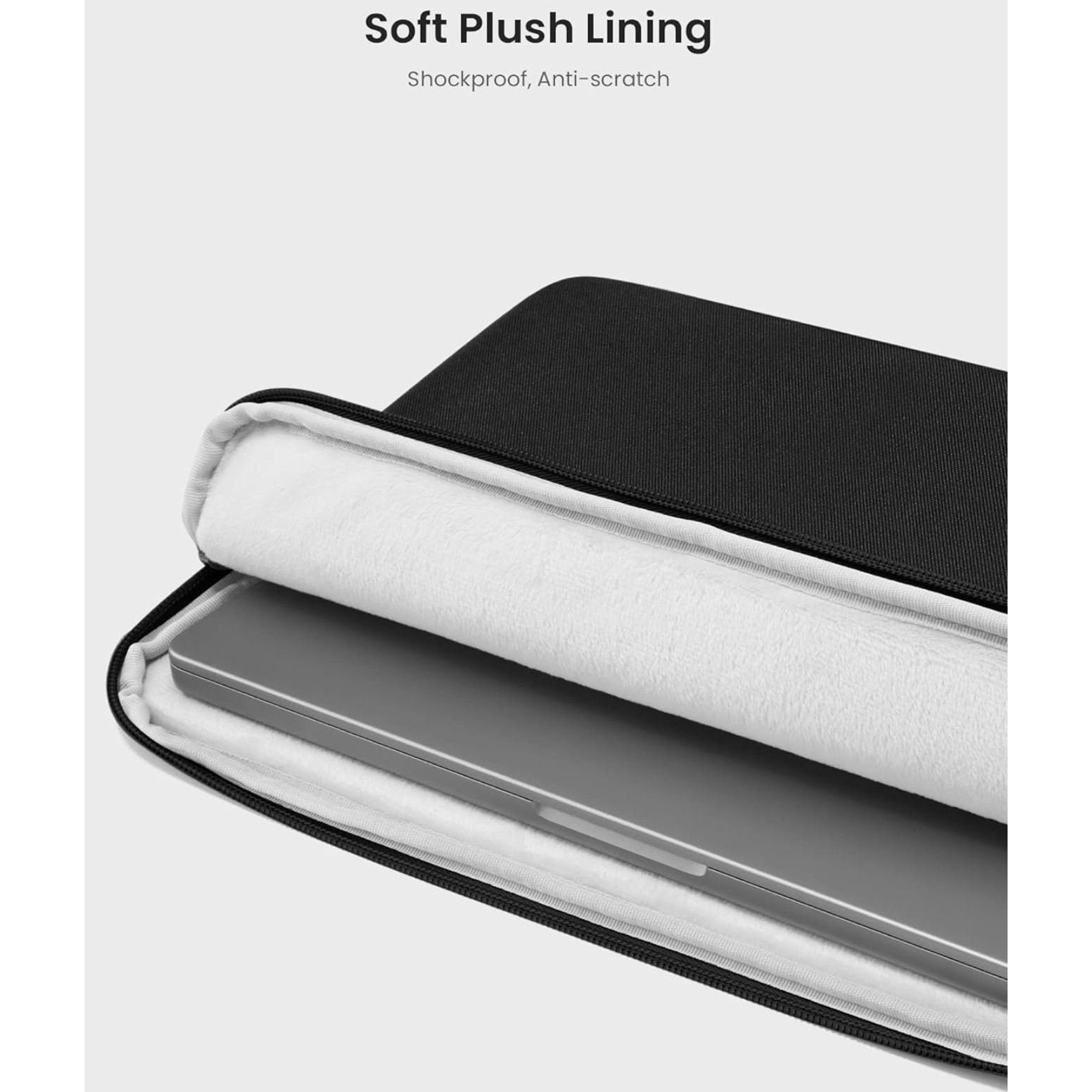 Husa Tomtoc Light-A18 Sleeve Pentru Laptop / Macbook Pro / Air, 13 inch, Negru