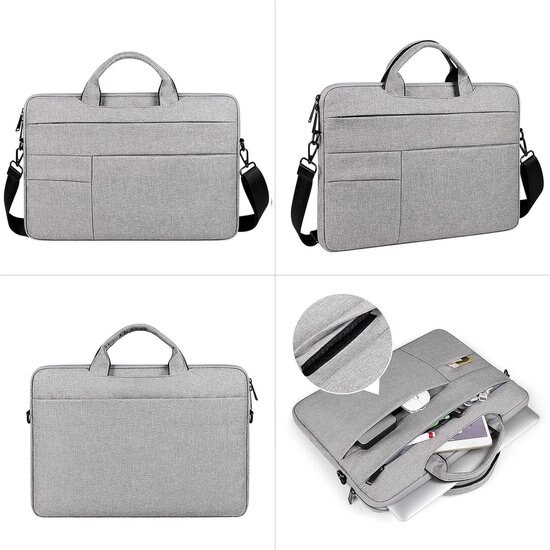 Geanta laptop 15.4 inch, rezistenta la apa, protectie socuri, negru, 38x28x10cm