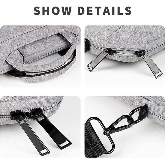 Geanta laptop 15.4 inch, rezistenta la apa, protectie socuri, negru, 38x28x10cm