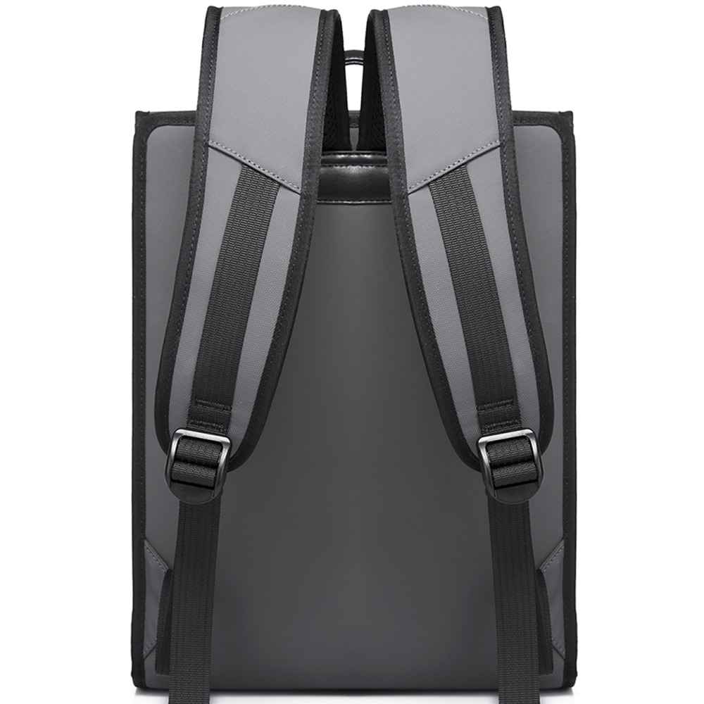 Rucsac laptop 14 inch, rezistent la apa, model minimalist, BANGE, BG7252GY, Gri