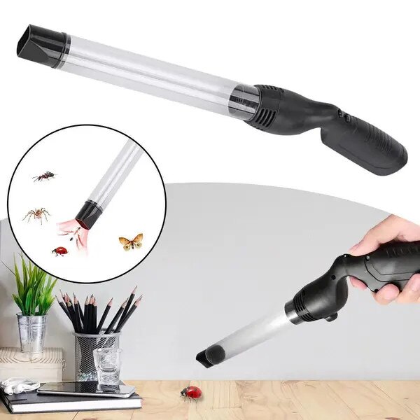 Aspirator insecte portabil, 43.4x8.6x4.6cm, negru