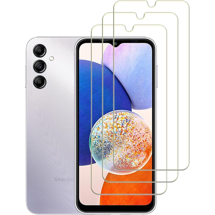 Folie transparenta cu autoaplicare compatibila cu Samsung Galaxy A16, sticla securizata