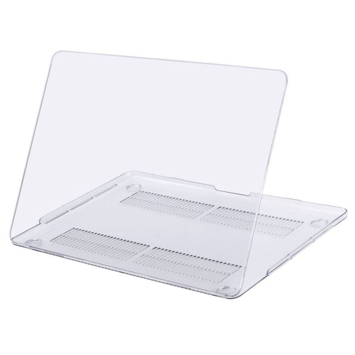 Carcasa laptop, transparentă, 15 inch, 2 piese, acces la porturi, pentru MacBook Pro Retina