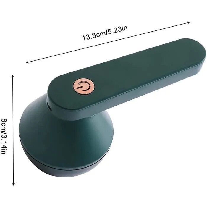 Aparat de indepartat scame, razuitor/rasor de tesaturi reincarcabil, portabil, cu 2 lame din otel inoxidabil si plasa tip fagure, Verde, 1 buc
