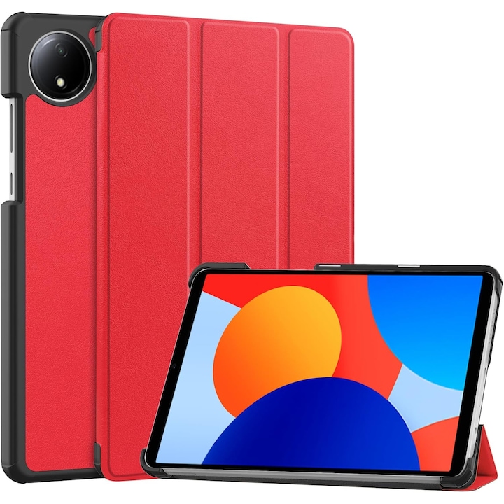 Husa tableta, Sigloo pentru Xiaomi Redmi Pad SE 8.7" (2024), Slim, Antisoc, Rosu