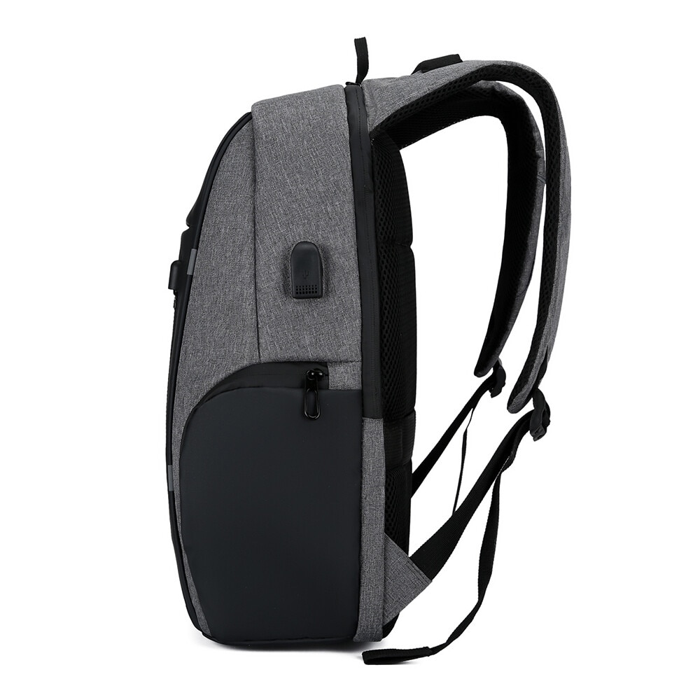 Rucsac laptop anti-furt, impermeabil, cu port USB, capacitate mare, negru, 45x32x16cm