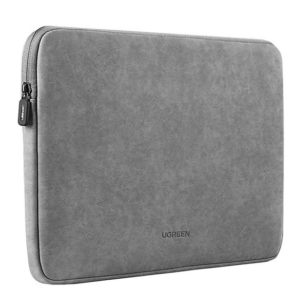 Ugreen LP187 toc orizontal, aspect piele, pentru laptop/notebook/tabletă, universal, dimensiune 13", gri închis