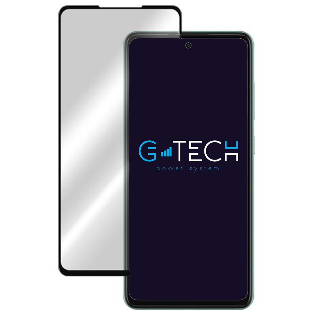 Folie G-Tech compatibila cu Samsung Galaxy F62, Full Glue, Full Cover, HD Clarity, 6X Stronger Premium Glass, Black