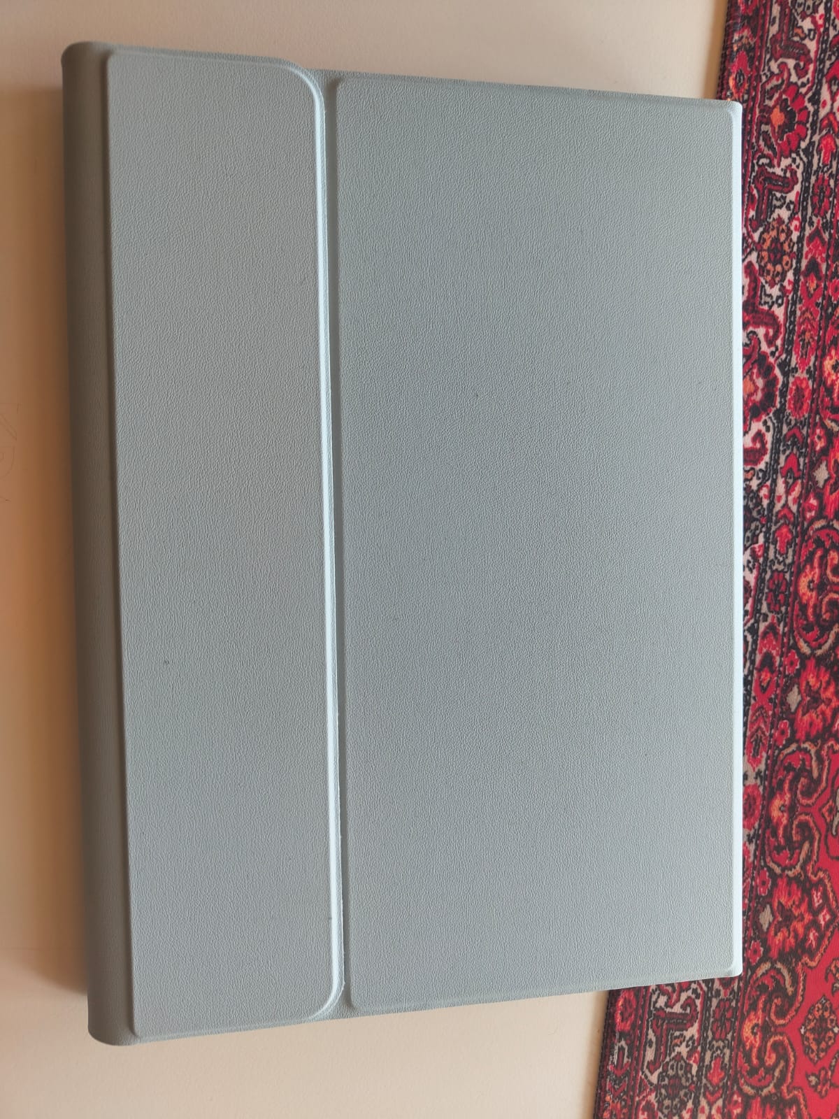 Husa cu tastatura, XGSM, Compatibil Samsung Galaxy Tab S9 FE, Slot pentru stilou din piele, Albastru
