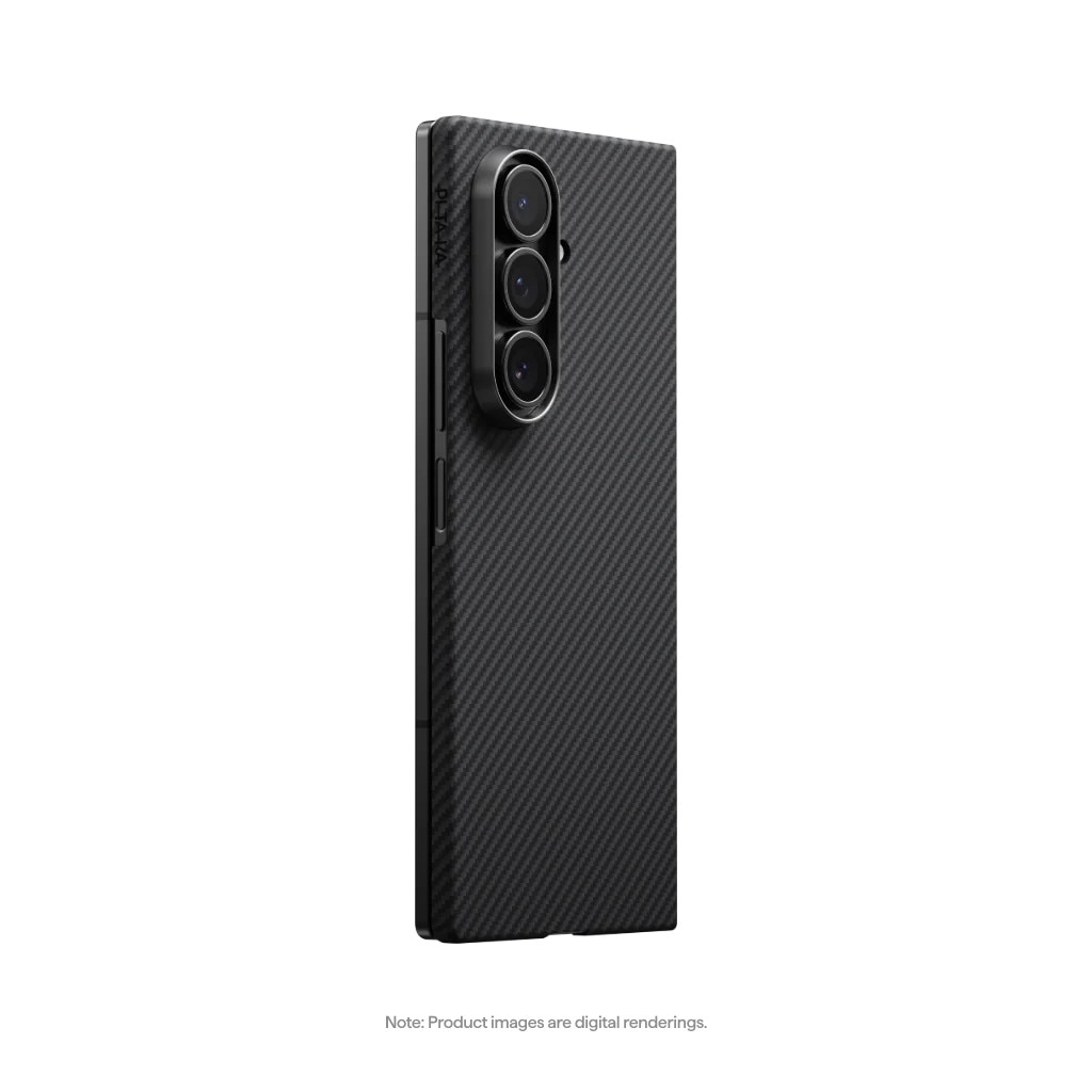 Husa de protectie Pitaka pentru Galaxy Z Fold7 MagEZ 7 Pro 600D Ultra-Slim, Negru/Gri