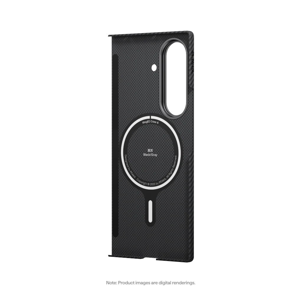 Husa de protectie Pitaka pentru Galaxy Z Fold7 MagEZ 7 Pro 600D Ultra-Slim, Negru/Gri