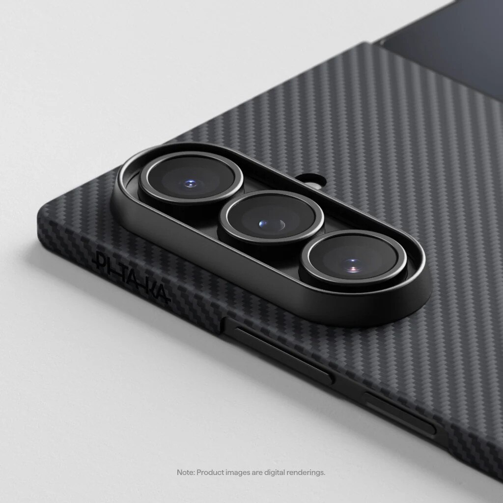 Husa de protectie Pitaka pentru Galaxy Z Fold7 MagEZ 7 Pro 600D Ultra-Slim, Negru/Gri