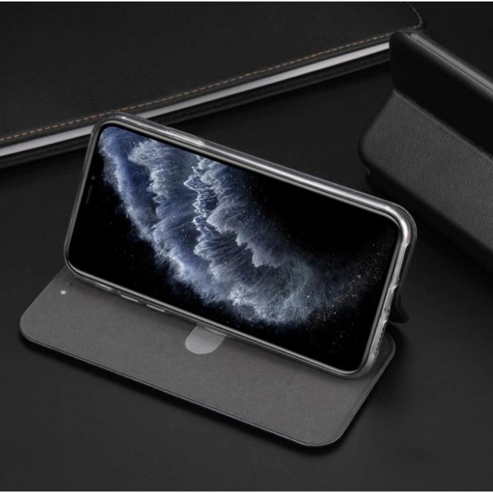 Husa Flip cover magnetic compatibila cu Honor 400 Lite, Negru