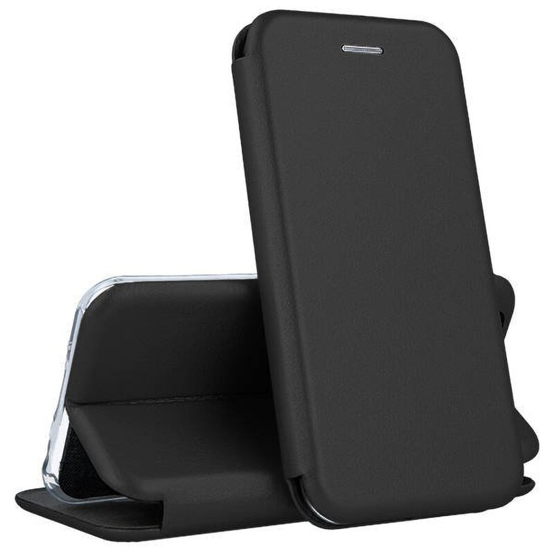 Husa Flip cover magnetic compatibila cu Honor 400 Lite, Negru