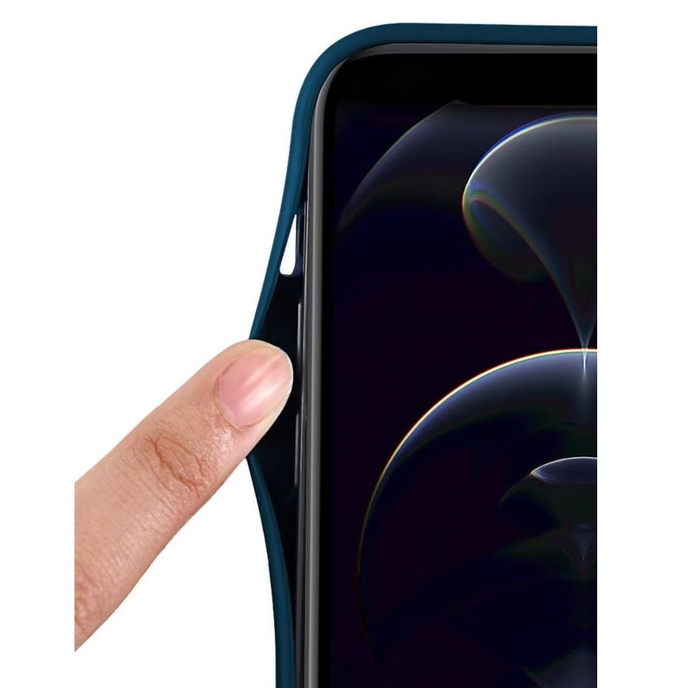 Husa silicon flexibil, compatibila cu Motorola Edge 50 Neo/ Edge 60 Neo, protectie integrala, Albastru Inchis